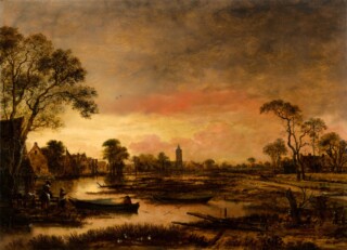 Aert van der Neer, Rivierlandschap, 1650