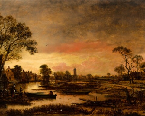 Aert van der Neer, Rivierlandschap, 1650