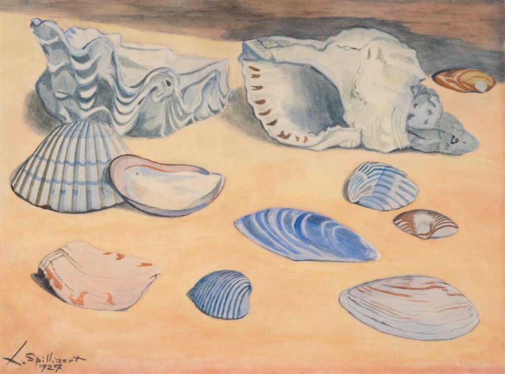 Léon Spilliaert, *Oranje en blauwe schelpen* (1927)