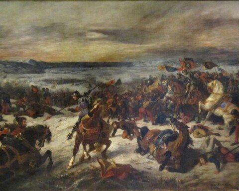 De slag bij Nancy, door Eugène Delacroix