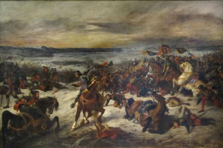 De slag bij Nancy, door Eugène Delacroix
