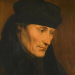 Portret van Desiderius Erasmus, geschilderd door Quinten Massijs in 1535