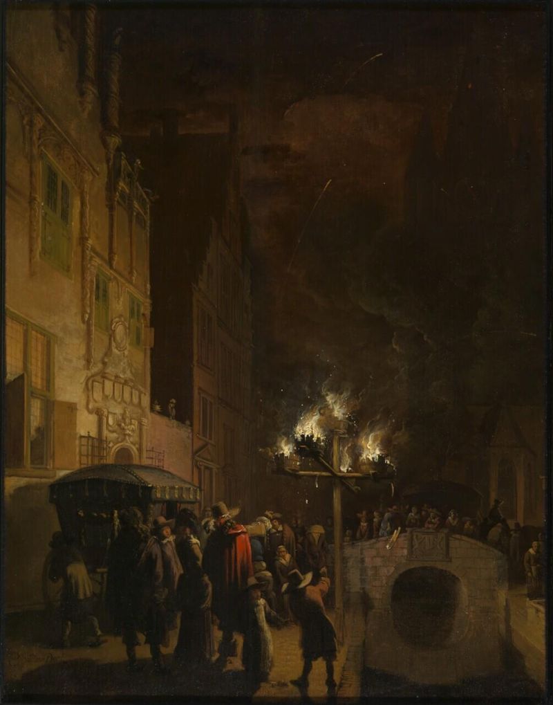 Egbert Lievensz. van der Poel, Feest op het Oude Delft voor het Hoogheemraadschap van Delfland, 1648