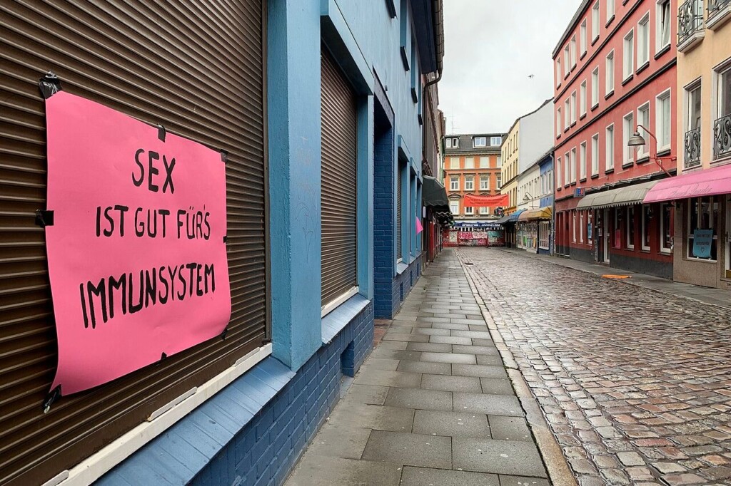 Protestborden in de Herbertstraße