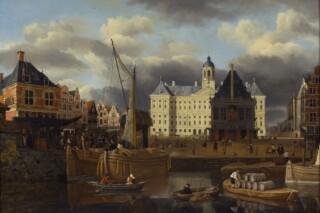 Jan van Kessel (1641-1680) - De Dam gezien naar het westen, 1668