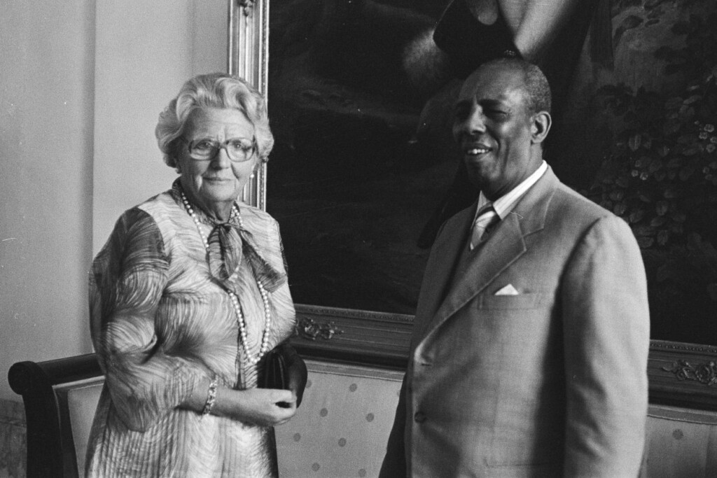 Koningin Juliana Somalische president Siad Barre