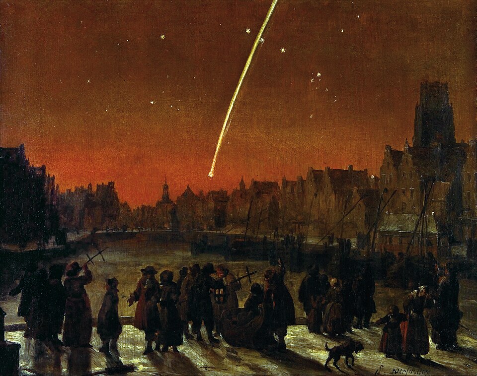 Lieve Verschuier, Staartster (komeet) boven Rotterdam, 1680