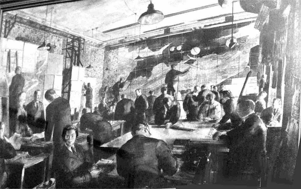 Southwick House map room