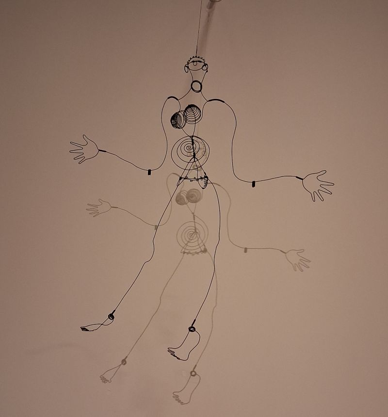 Een draadsculptuur van Alexander Calder