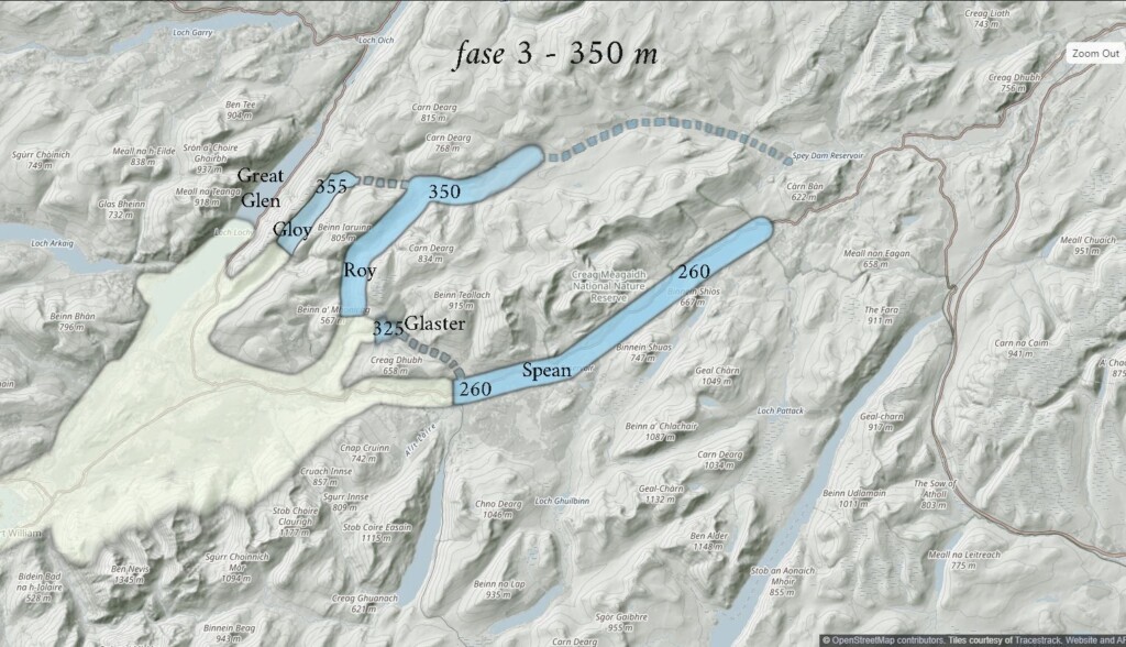 Glen Roy fase 3- 350 m