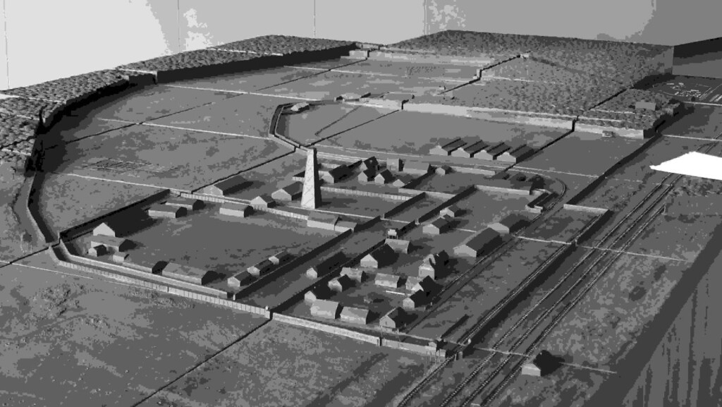 Maquette van vernietigingskamp Sobibor